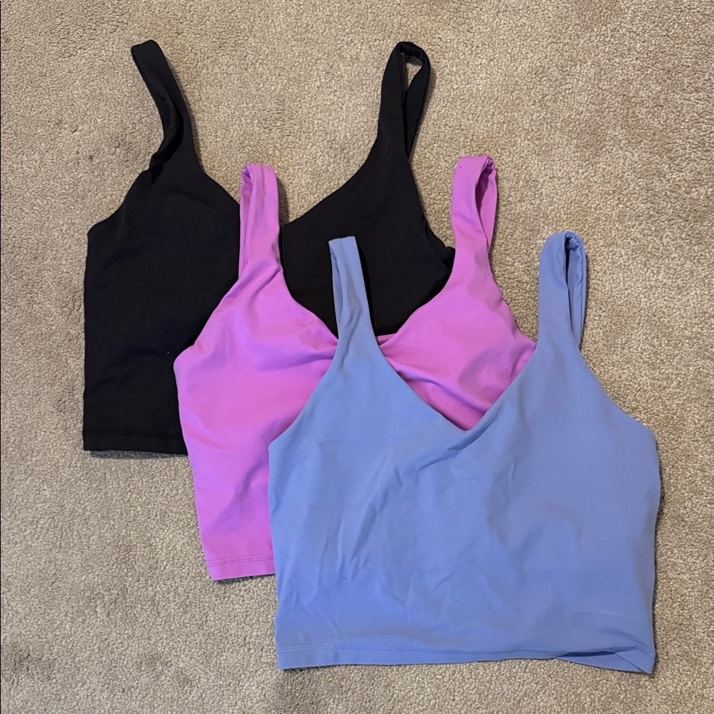 Avia Women's Workout Tank Bundle - Black, Purple, Blue